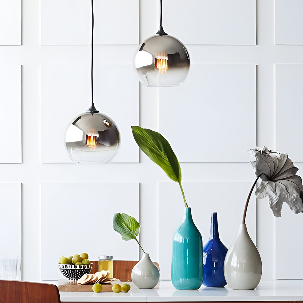 SphereGlow - Modern Glasklar Industrial LED- Handlamp för Kök och Matrum Carvallo