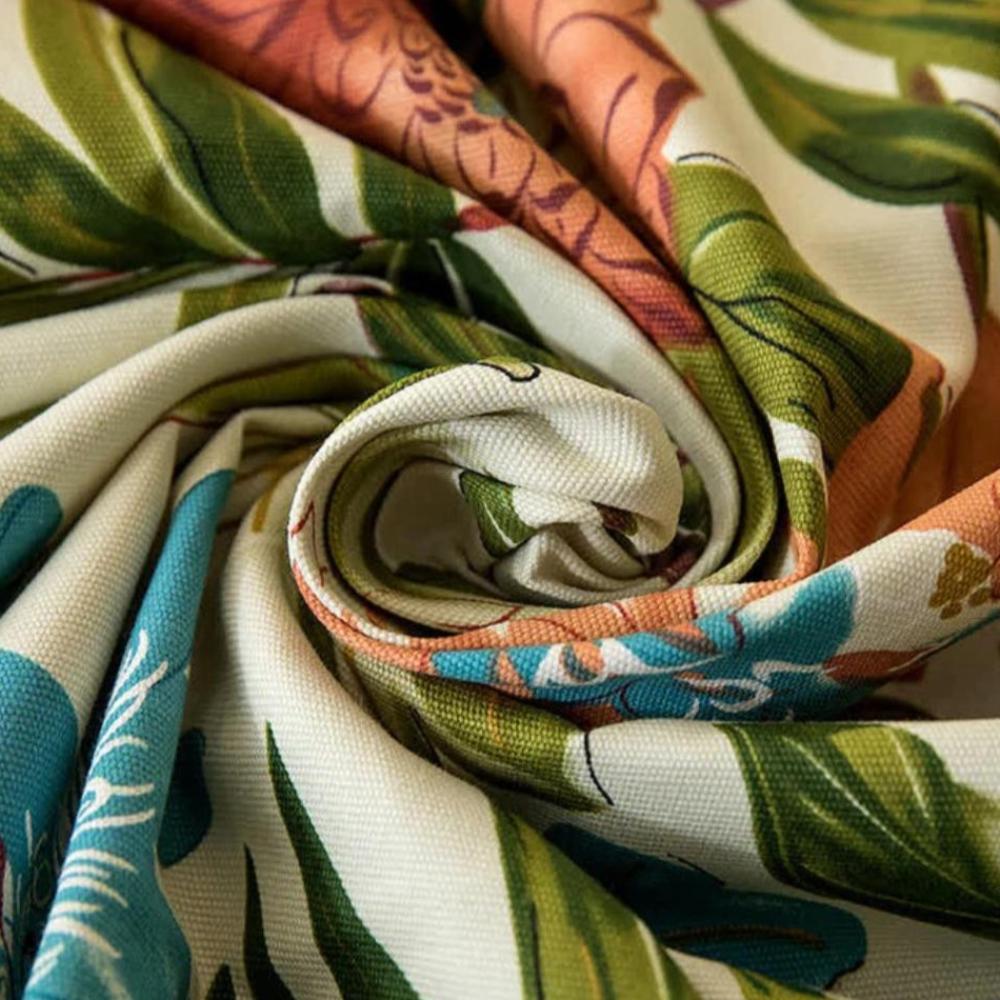 Monstera Leaves Bomullsduk Carvallo