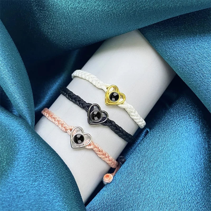 Fotoprojektion Hjärta Armband - De bästa minnena i ditt armband-Jewelry for women-Hemnix-Hemnix