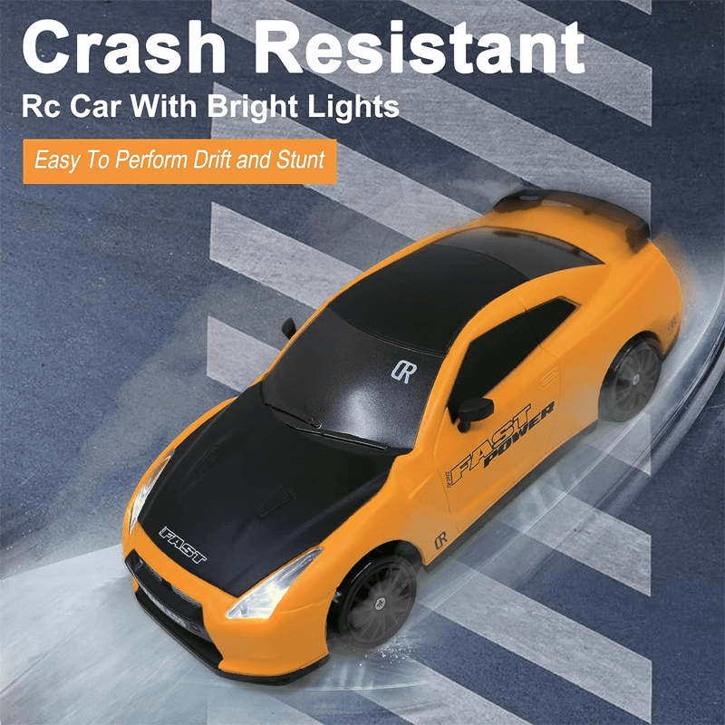 1:24 RC Drift Bil med Fyrhjulsdrift – 15km/h Hög Hastighet och Dynamisk Racing-Radiostyrt-BB-Hemnix