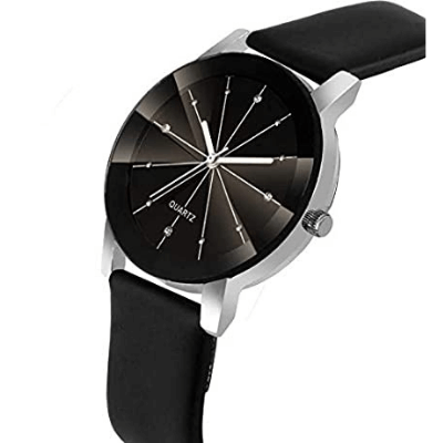 Kvarts män läderklocka Bellasverige