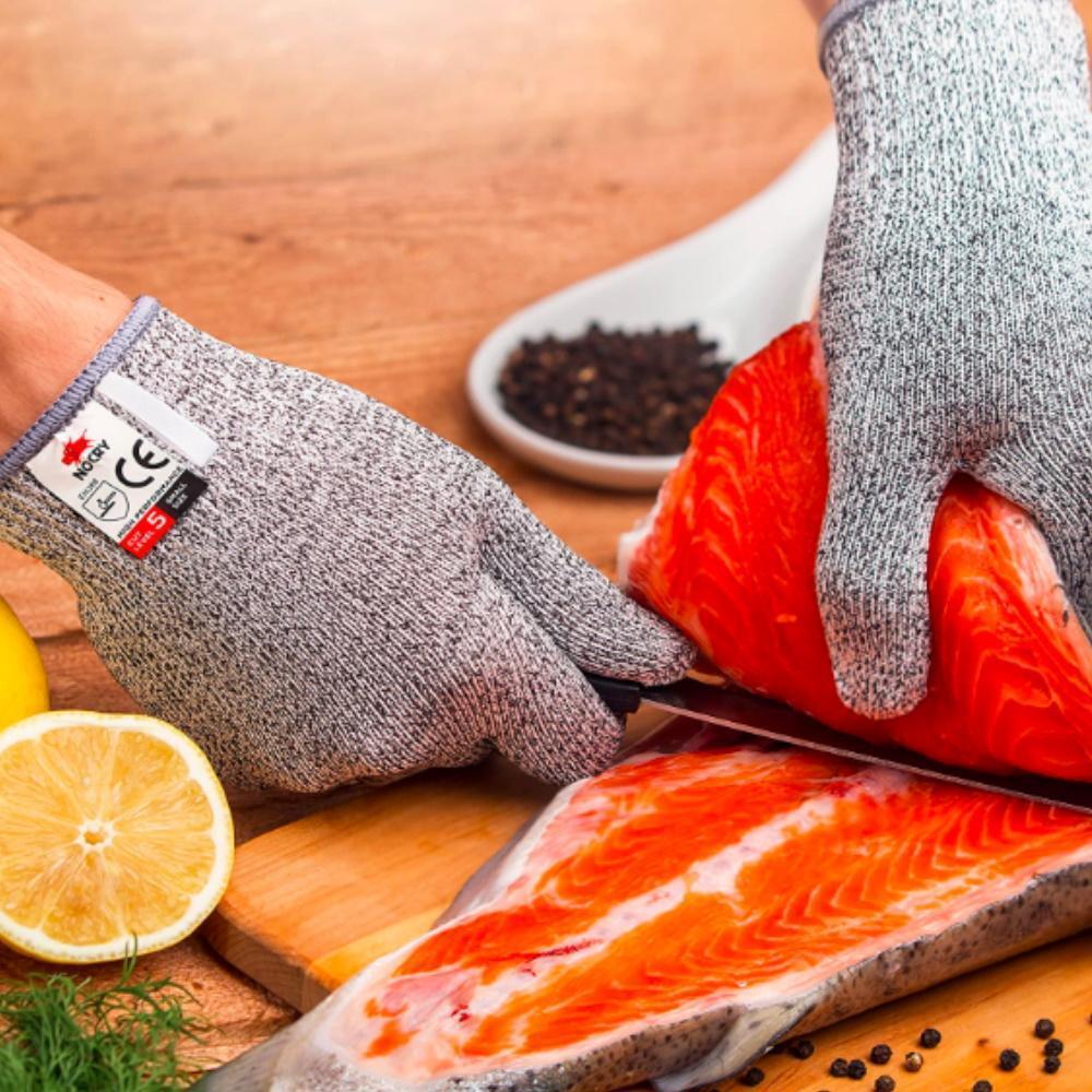 Carvallo SafeGrip Klippfasta Handskar | EN388 Nivå 5 | Rutschfria & Tvättbara | För Kök, Trädgård & Verkstad Carvallo