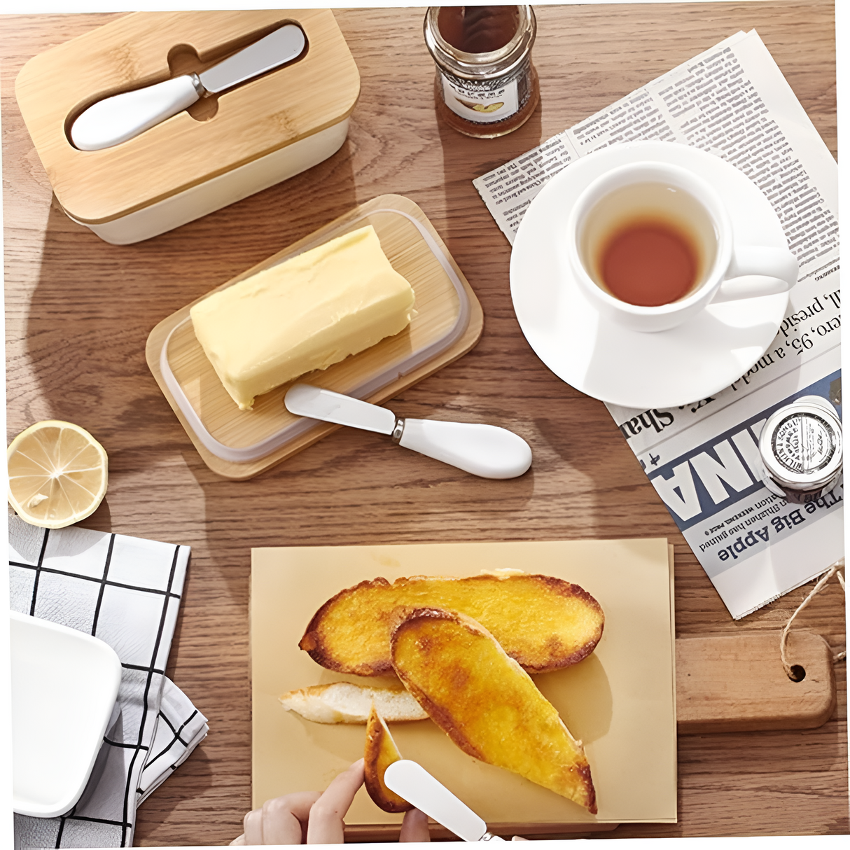 Snygg Smörskärare Behållare Carvallo