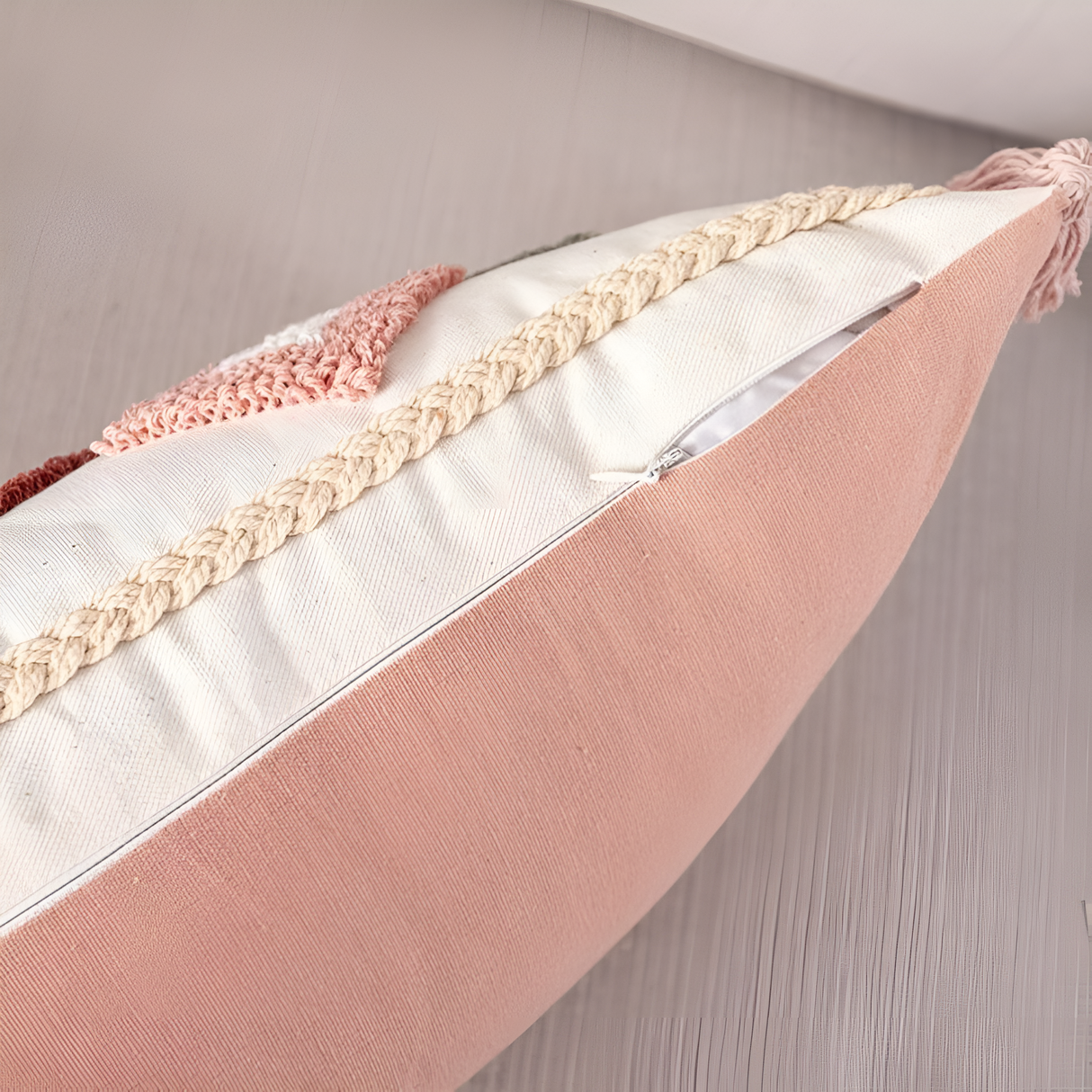 Färgad Broderad Boho Kuddeöverdrag Carvallo