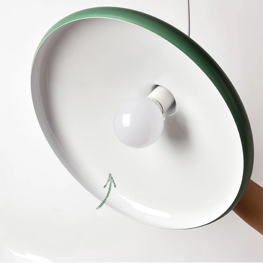 Nordisk Macaron Pendant Light | Trä Accent | Minimalistisk Charm | D7.09"-15.35" | Brick by Brick Carvallo