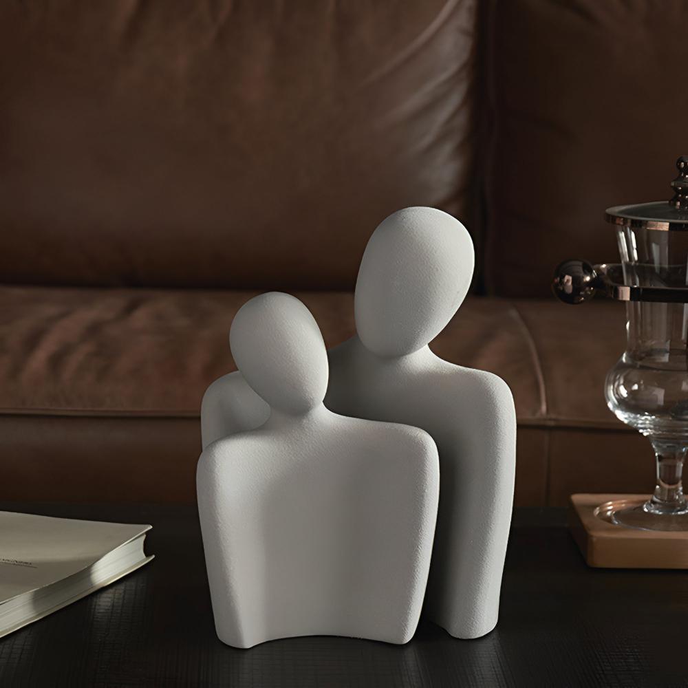 Romantic couple ceramic sculpture Carvallo