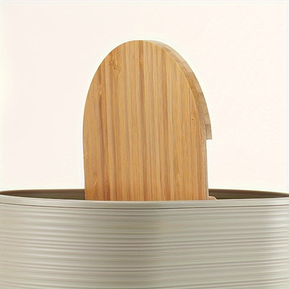 Modern badrumset med bambuakenter – Organiserat och elegant i ett Carvallo