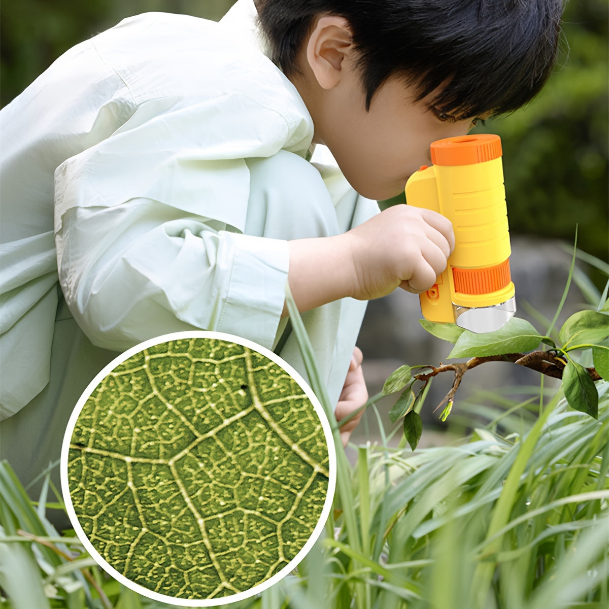 Mini Mikroskop med LED-lampa för Barn Carvallo