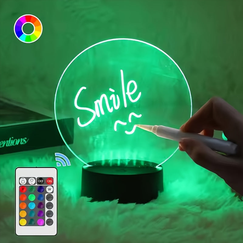3DGlow - LED Nattlampa med 16 Färger och USB/Batteridrift Carvallo