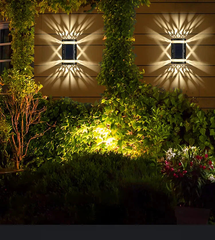 Solarlampa med intelligent ljusstyrning – Utomhusvägglampa med automatisk nattdetektering Carvallo