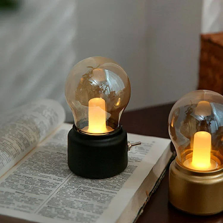 RetroGlow - Bärbar LED nattlampa med uppladdningsbart batteri Carvallo