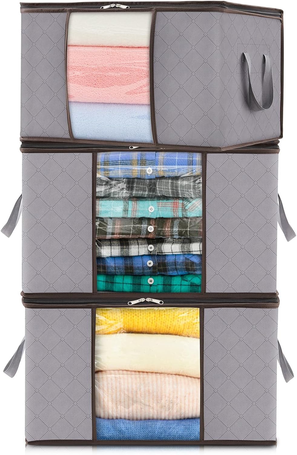 Förvaringslådor med handtag för klädesorganisation Carvallo