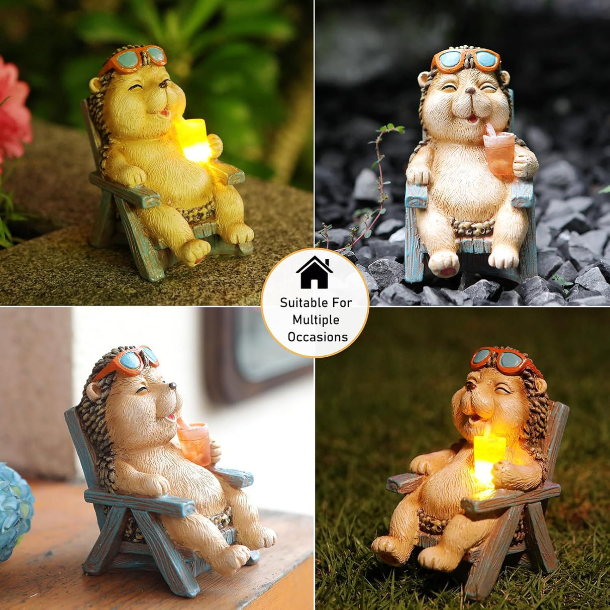 Nyckfull minidekoration för uteplats, gräsmatta och älvträdgård MILA Sverige