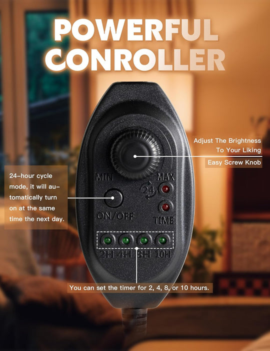 Premium Dimmable Candle Lamp Värmare Med Justerbar Höjd Carvallo