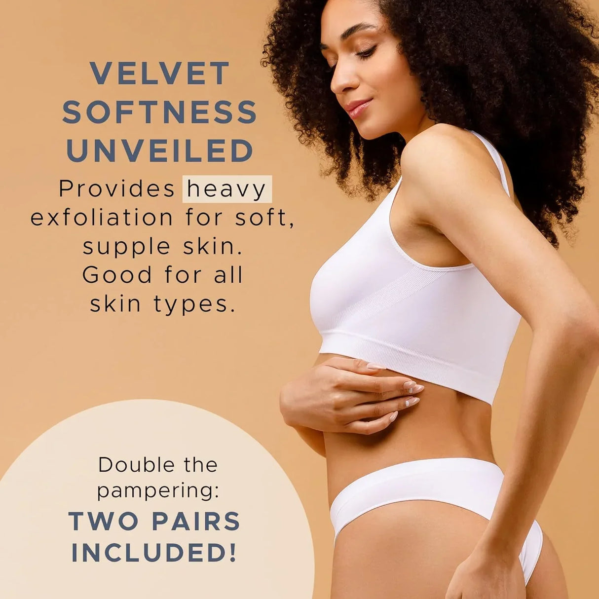 Exfolierande badvantar – 2-pack Carvallo