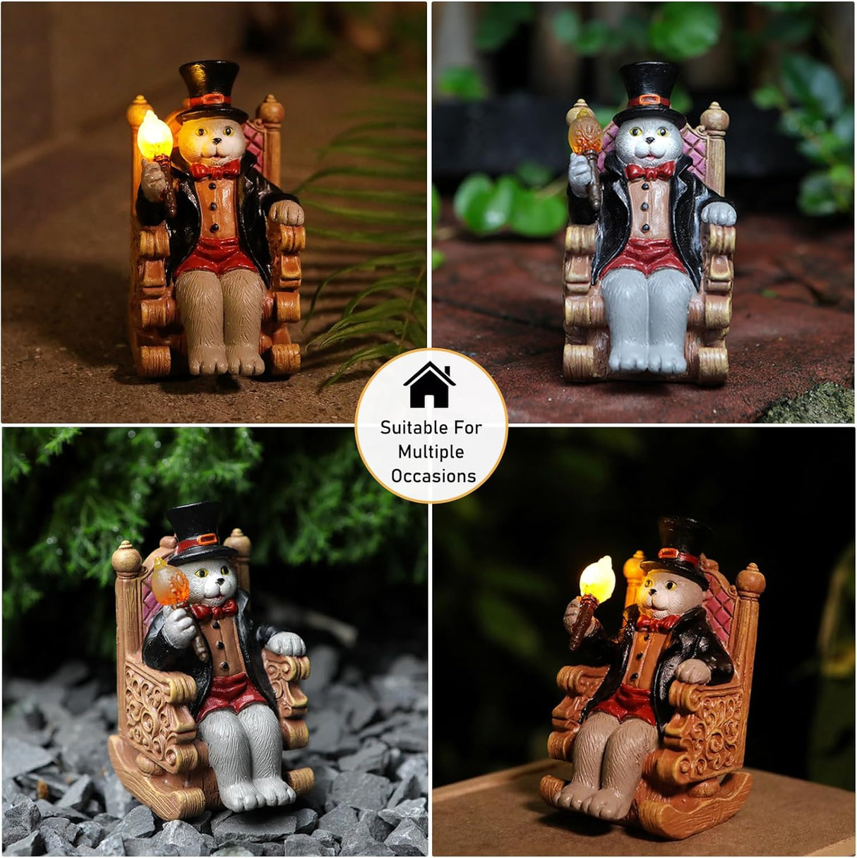 Nyckfull minidekoration för uteplats, gräsmatta och älvträdgård MILA Sverige