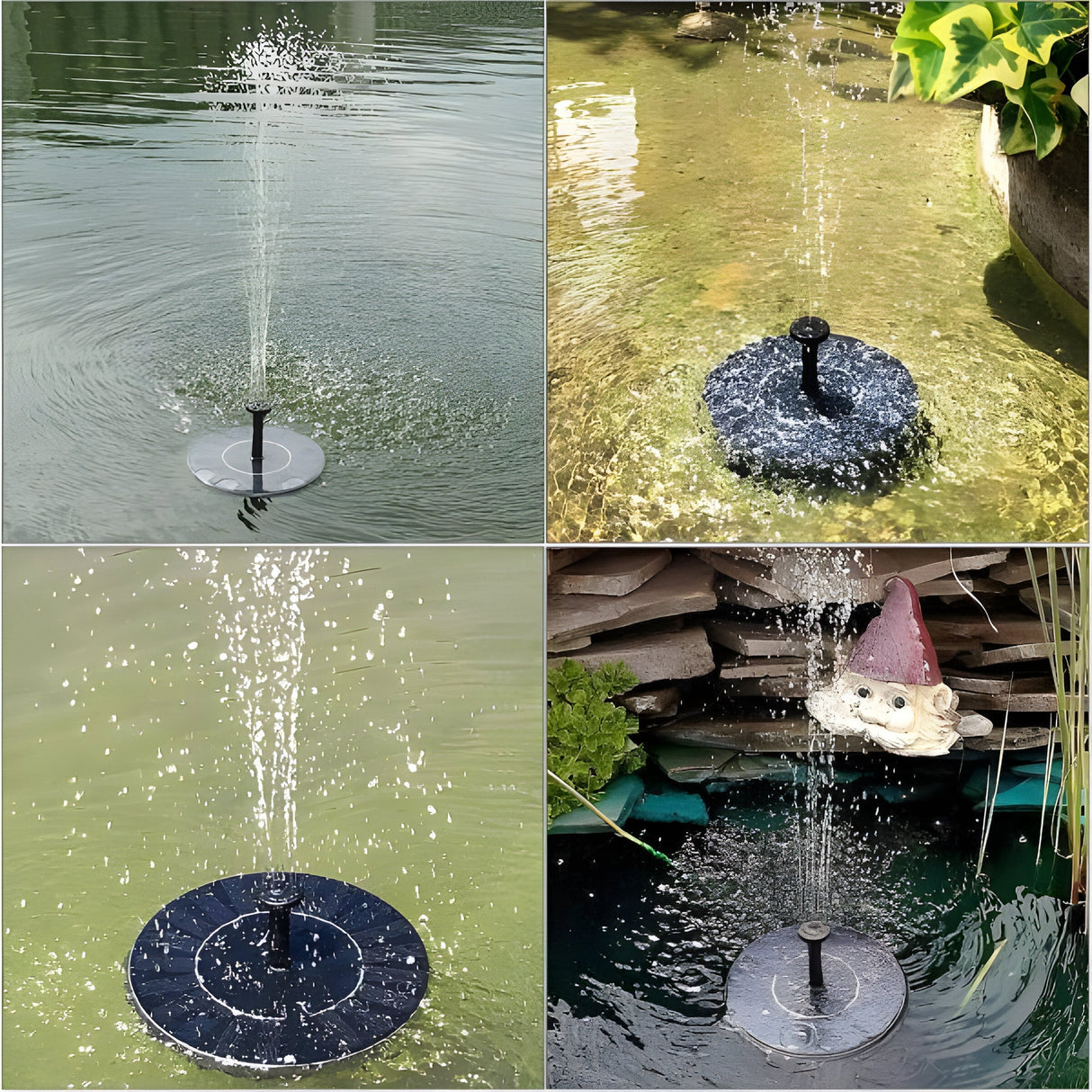 AquaBliss Rise - Solarspringbrunn för Utomhus Carvallo