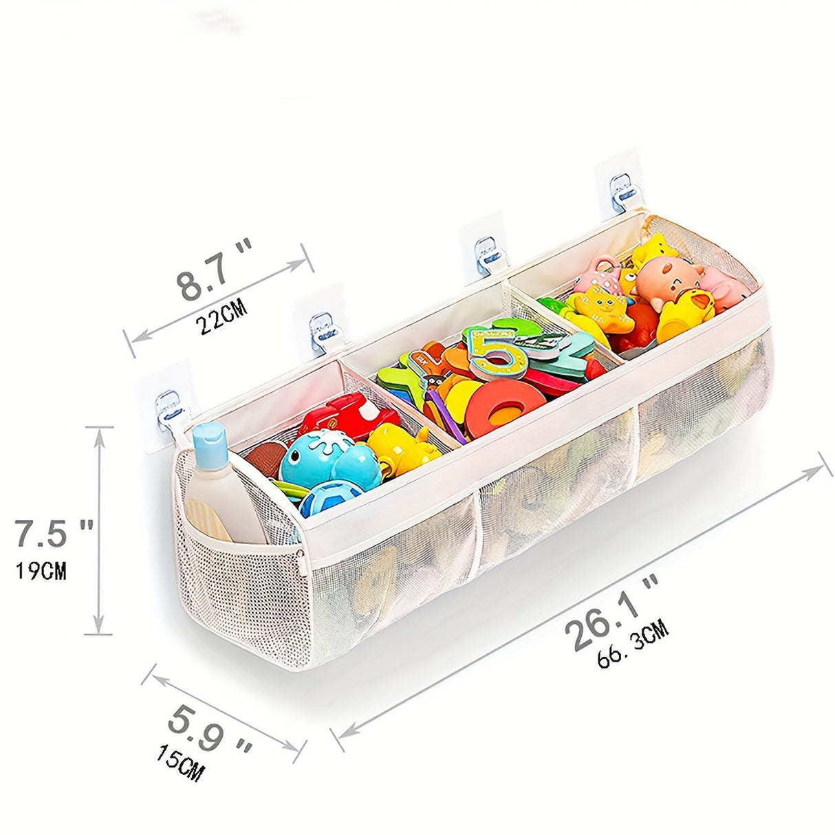 Mesh Badleksaksorganisatör - Perfekt för Ordning Carvallo