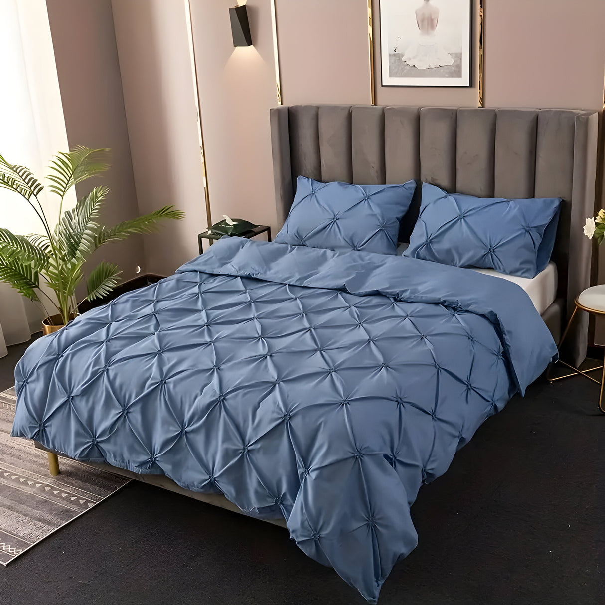 CloudLoom Duvet Set - Kneifen Rynkade Filtäckes Set Carvallo