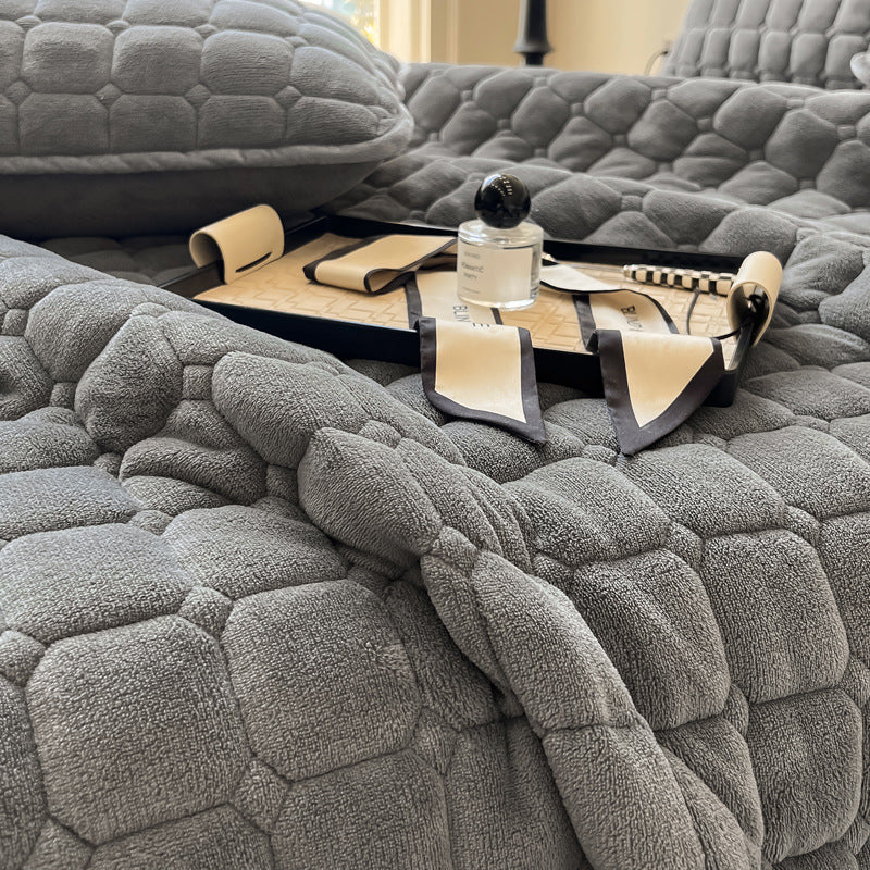 Carvallo - Mjuk dagsöverkast i modern stil med kvadratisk textur Carvallo