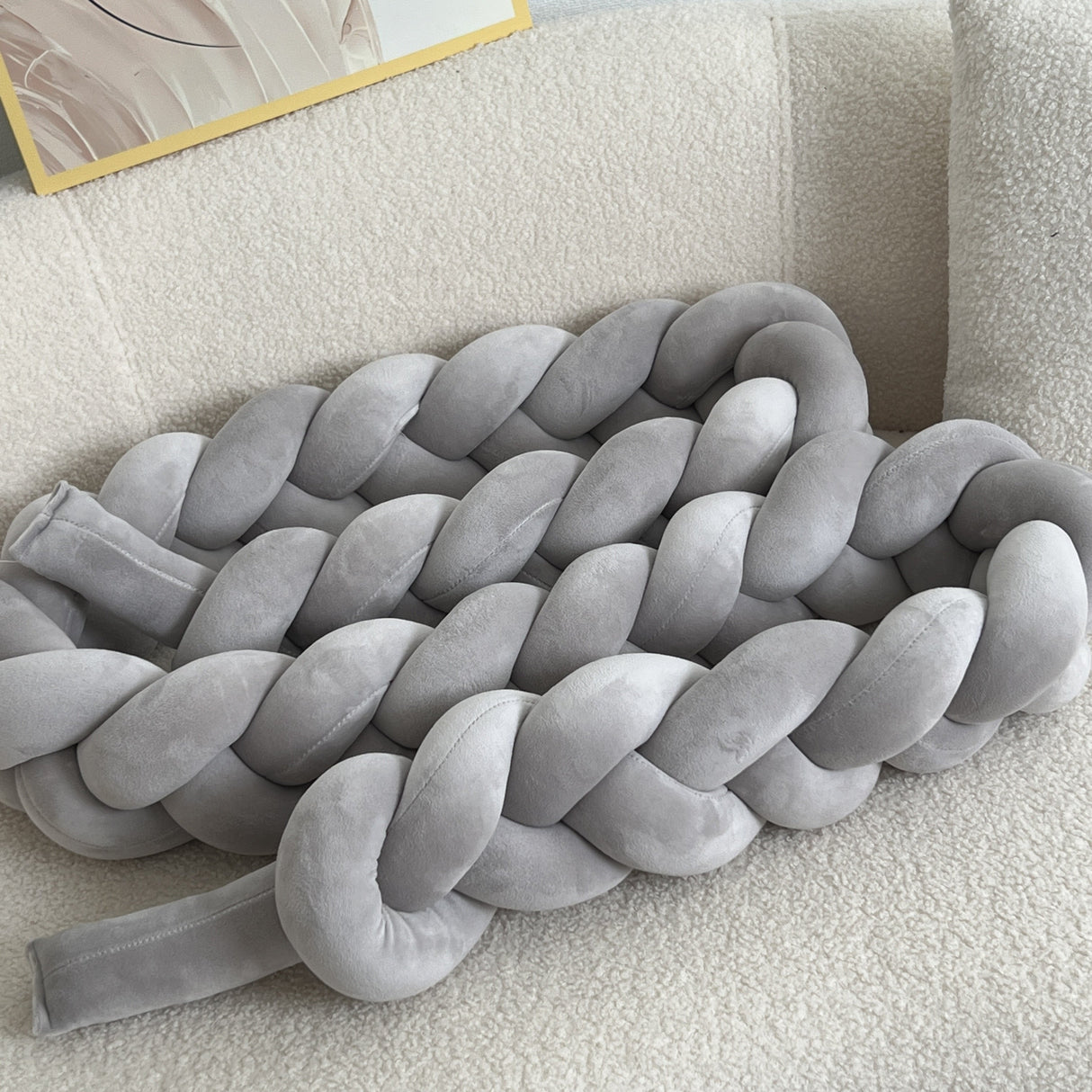 Handgjord Knapp Vloerkudde - Geometrisk Mönster, Tvättbar, 78-tum, Helårs Dekorativ Kuddfyllning med Polyester Carvallo