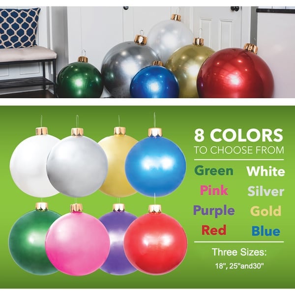 Carvallo - Uppblåsbar jätte julkula Carvallo