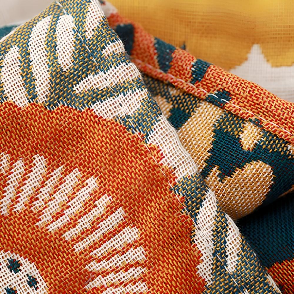 Rostryckt badhandduk sommar Carvallo