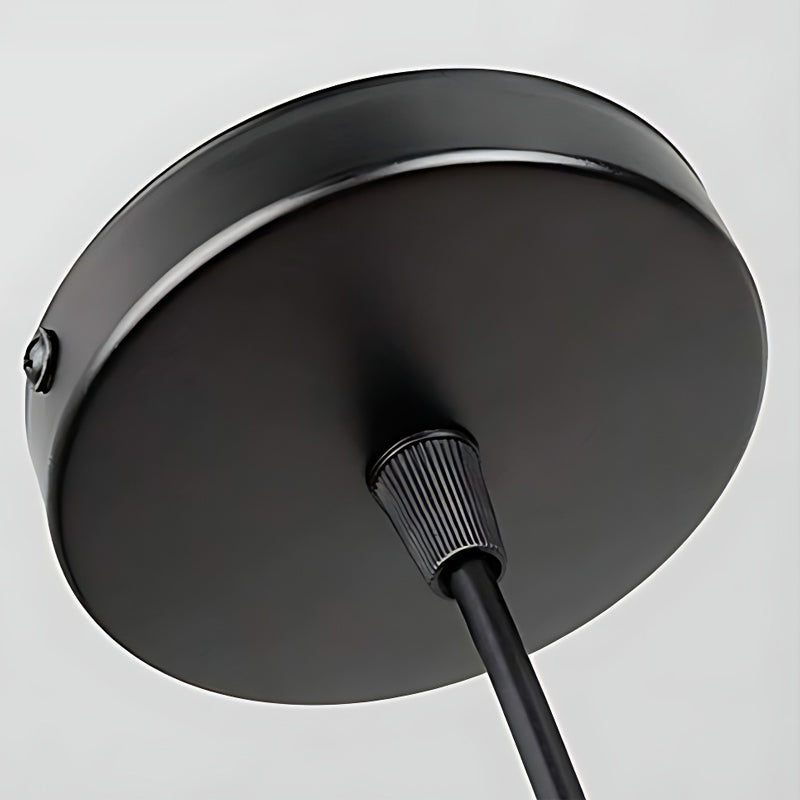 1/3-Ljuskälla Svart Liten Järnbur LED Industriell Stil Retro Kronljusstake Carvallo