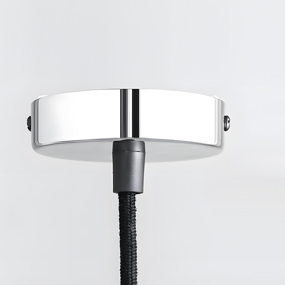 1-Ljus Retro Hänglampa med Randig Glasöverkappa Carvallo