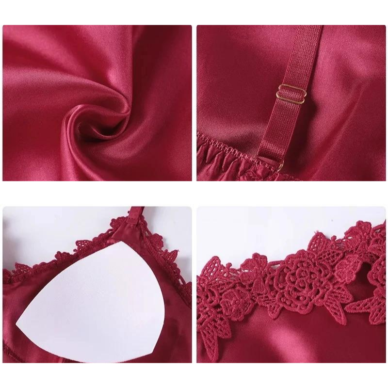 5-i-1 Satin Nattkläder Set-bellasverige-Hemnix