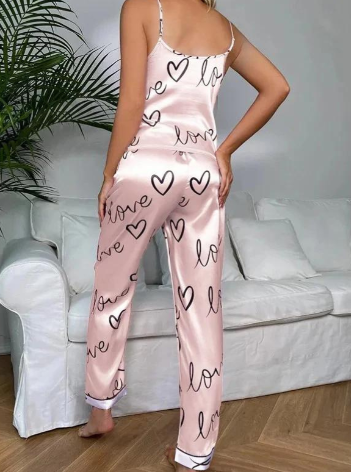 Pyjamasset i satin för kvinnor-Hemnix-Hemnix