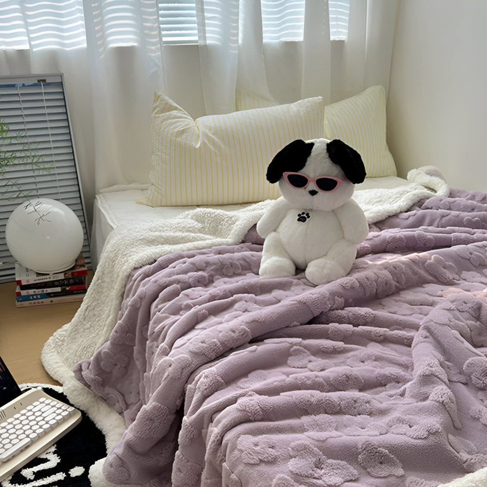 Snugglefilt med blommönster Carvallo