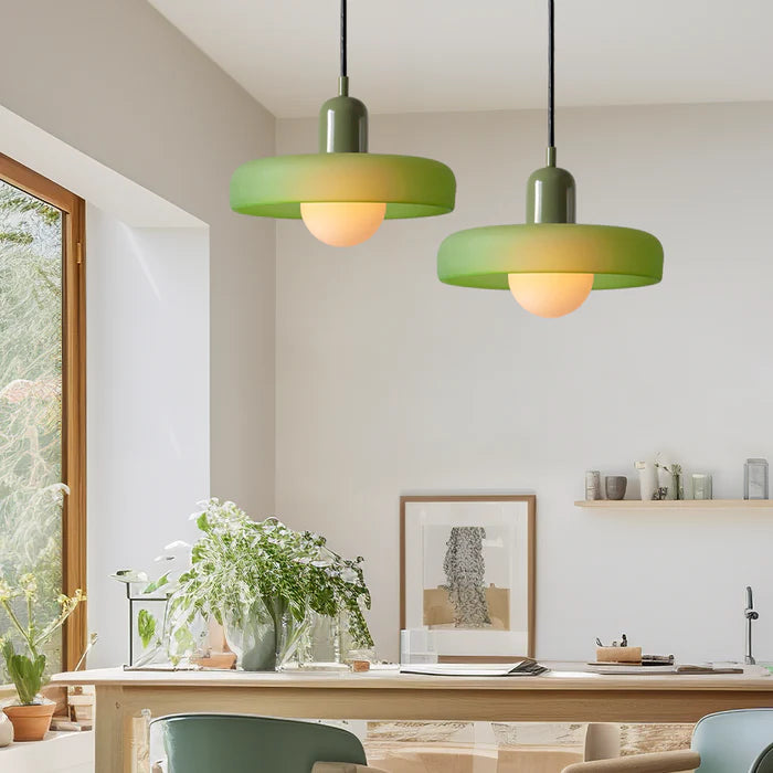 Bauhaus Inspired Colorful Glass Pendant Lamp Carvallo