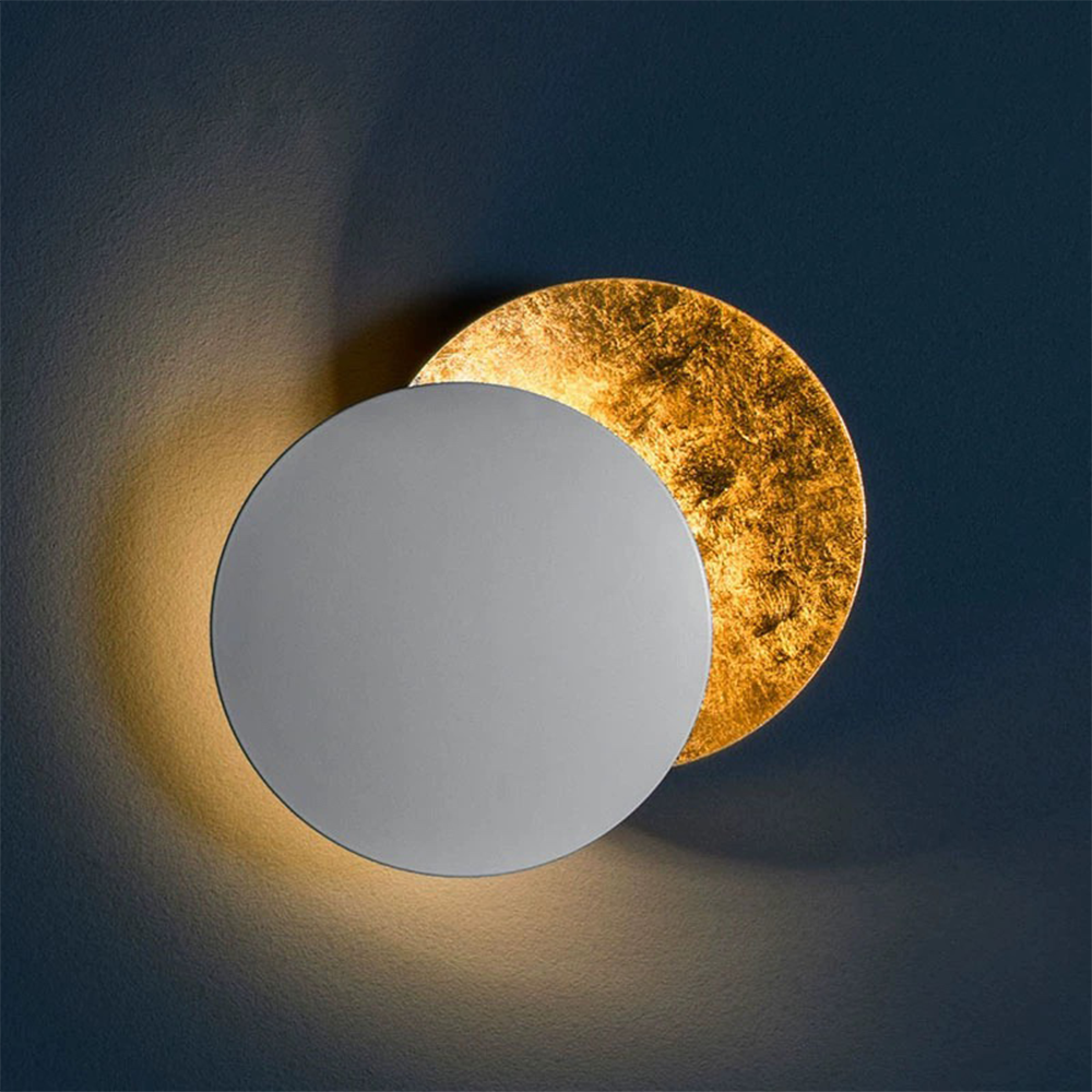 Rotating Round Wall Light | Modern LED Fixture | 7.8–9.8 tum | Creative Iron Design | Brick by Brick Carvallo