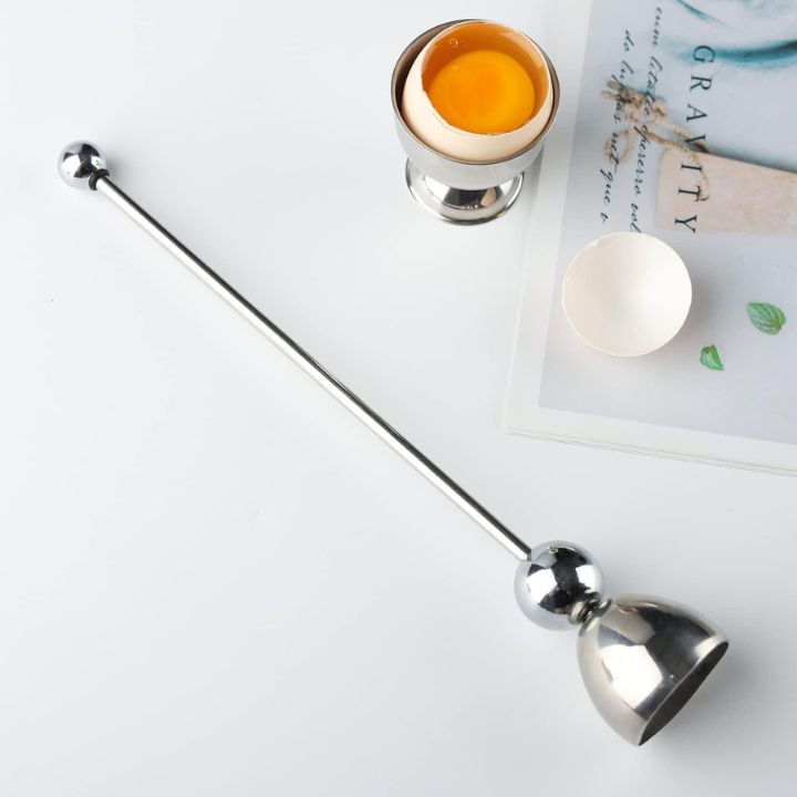 2 st äggtoppare – rostfritt stålöppnare MILA Sverige