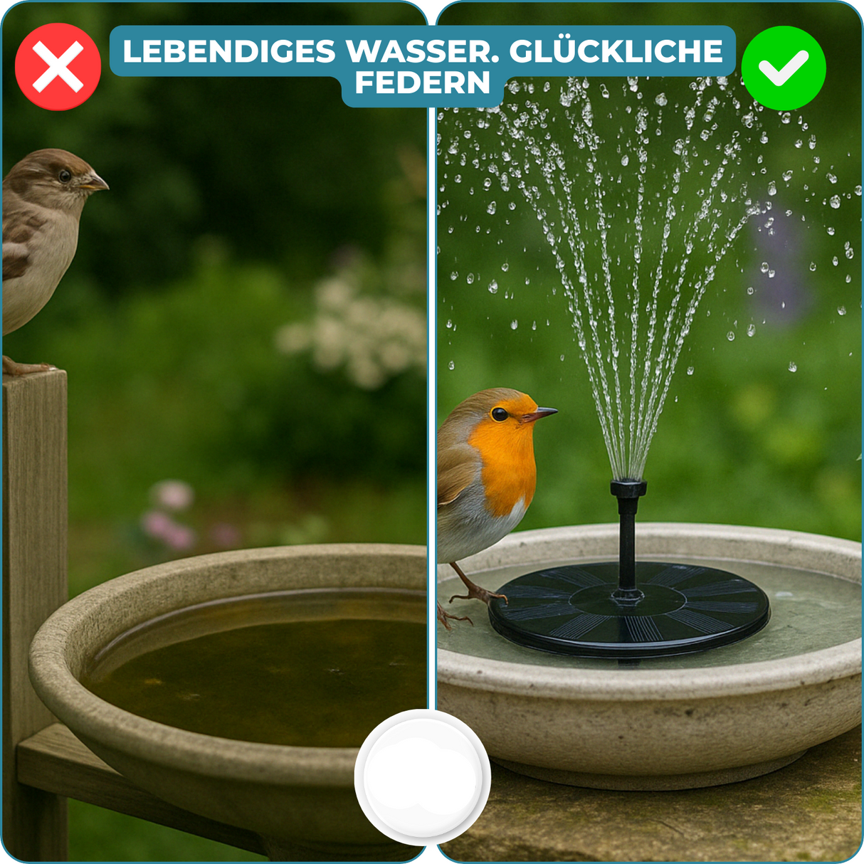 AquaBloom™ – Solart fontän för lugn och elegans i trädgården Carvallo