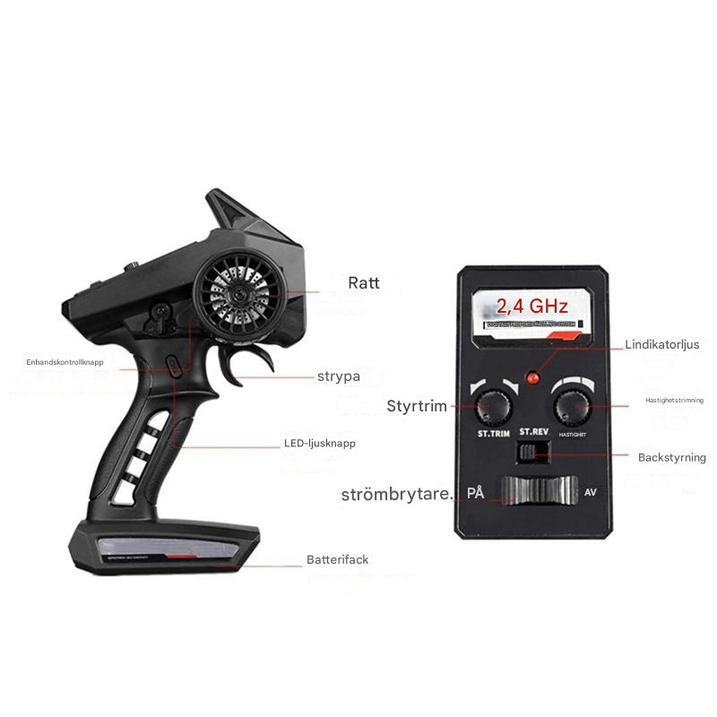 1:16 RC-Bil 50km/h – 4x4 Terränggående Monstertruck med 4WD och 2.4G Fjärrkontroll-Radiostyrt-BB-Hemnix