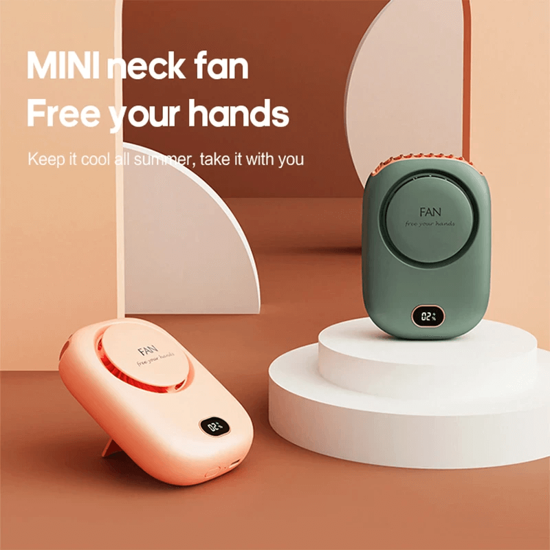 Portabel Hängande Minihalsfläkt 2000mAh-Personligt-BB-Hemnix