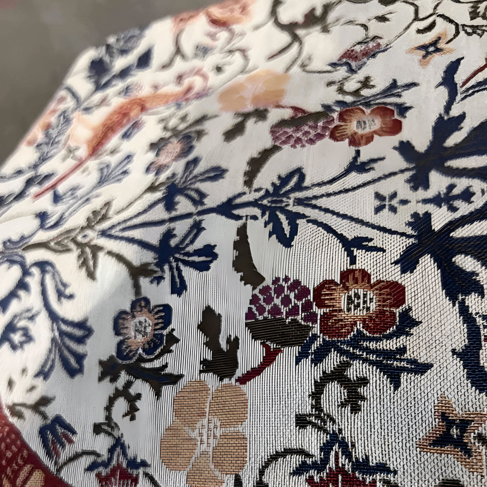 Vintage Floral & Bird Jacquard Duklopp Carvallo