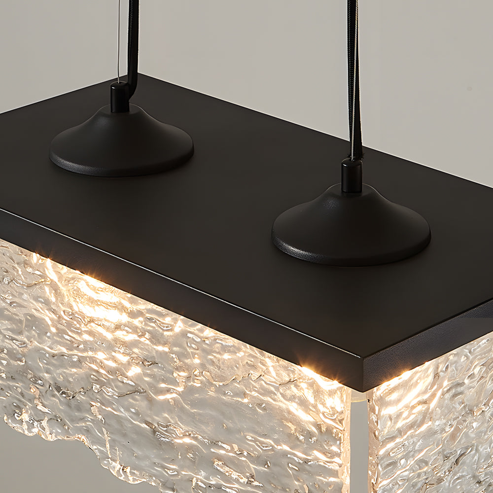 1/2-Ljus Glas 3-Stegs Dimbara Krona Lampa Matrum Belysning Carvallo