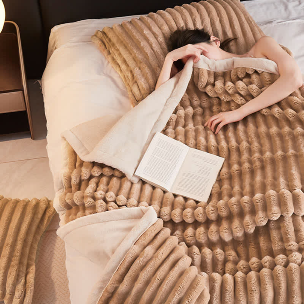 Mjukt Falskt pälsfleecefilt Carvallo