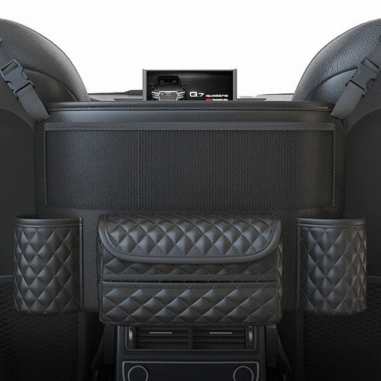 Multifunktionell Förvaringsväska för Bilsäte-Kök-BB-Svart Med Mönster-Hemnix