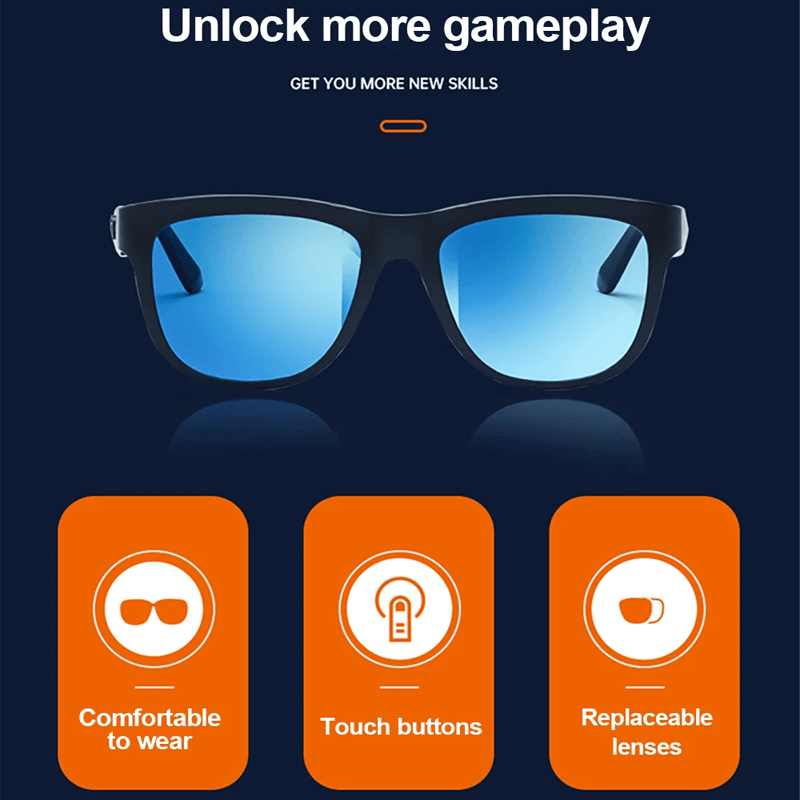 Smarta Bluetooth-glasögon med Högtalare-Personligt-BB-Hemnix
