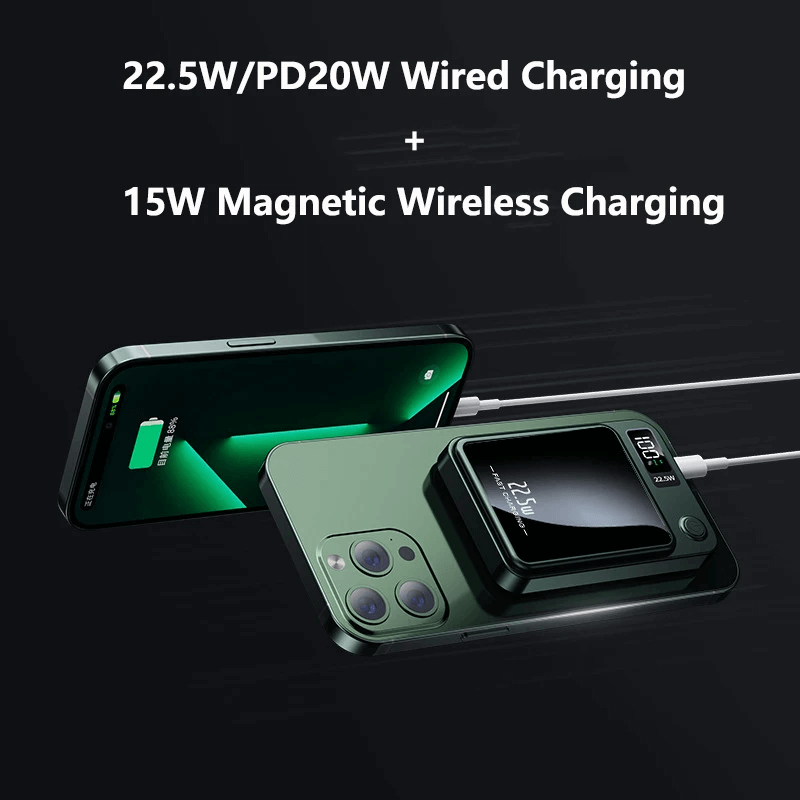 10000mAh Trådlös Magnetisk Powerbank-Powerbank-BB-Hemnix