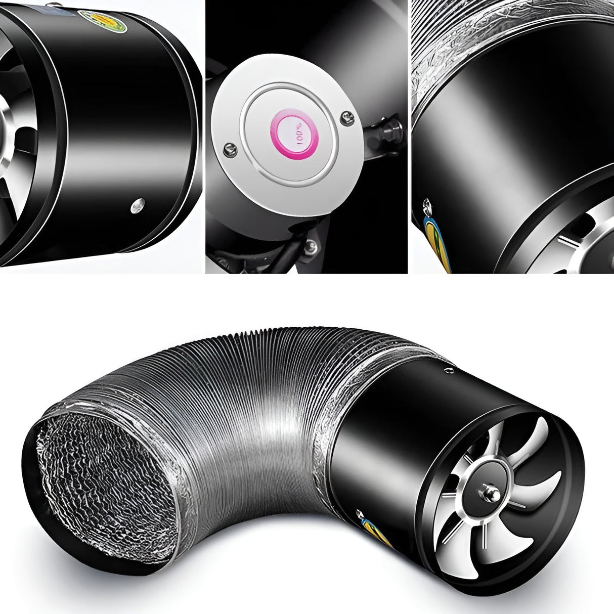 Leiser frånluftsfläkt – Kraftfull för luftrening i hemmet eller på kontoret Carvallo