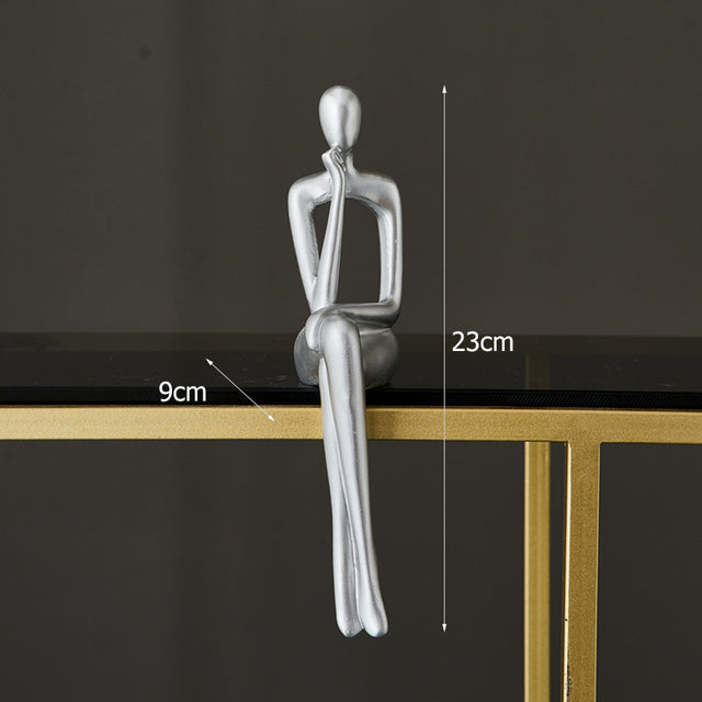 RoyaleGlow Abstrakt Bokhylla Dekor Figuriner för Hem Carvallo