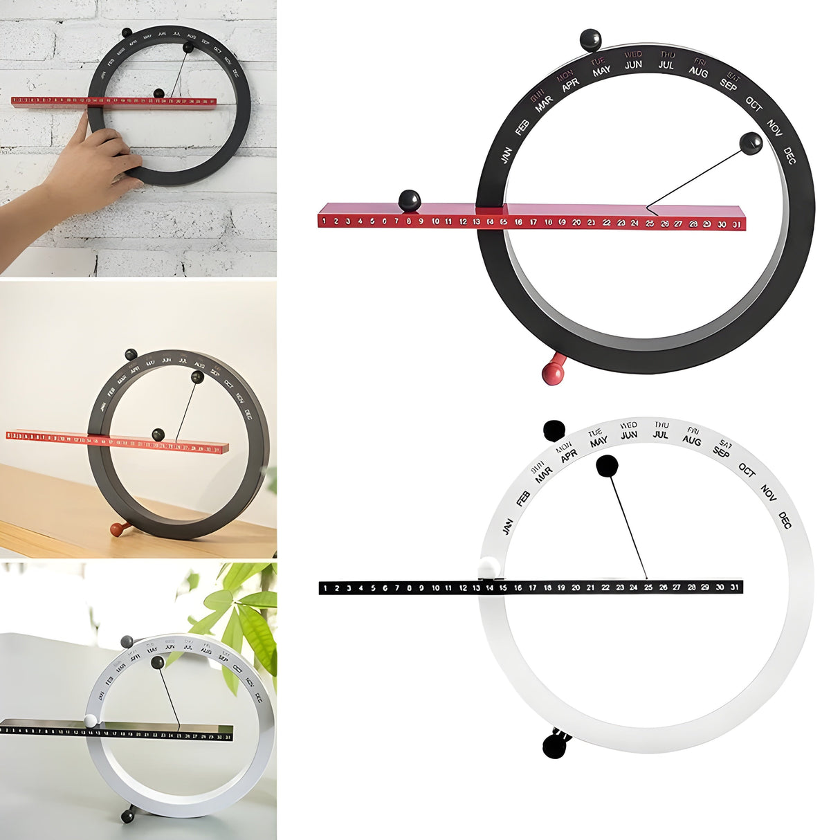 Magnetisk kugur – Kreativ och dekorativ bordsklocka med mjuk design Carvallo