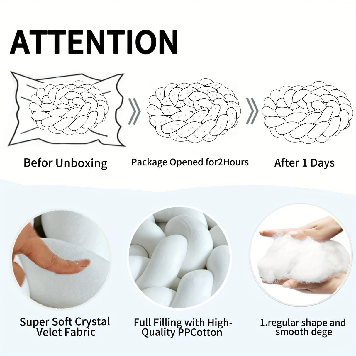 Handgjord Knapp Vloerkudde - Geometrisk Mönster, Tvättbar, 78-tum, Helårs Dekorativ Kuddfyllning med Polyester Carvallo