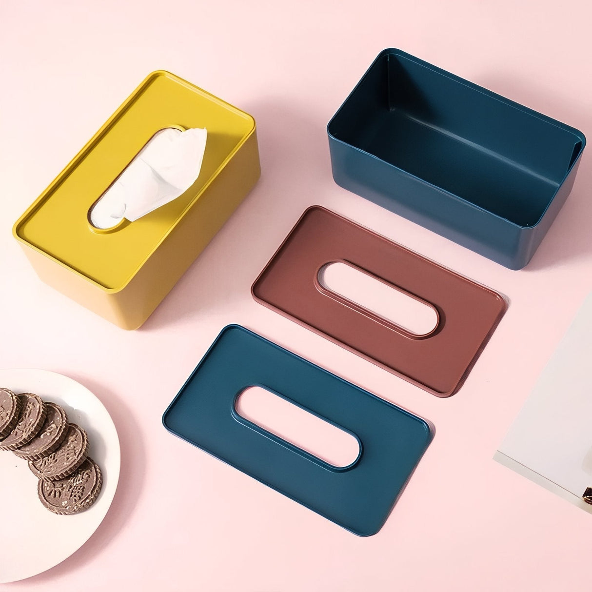 Carvallo - Modern rektangulär pappersnästukslåda för en stilfull touch i ditt hem Carvallo