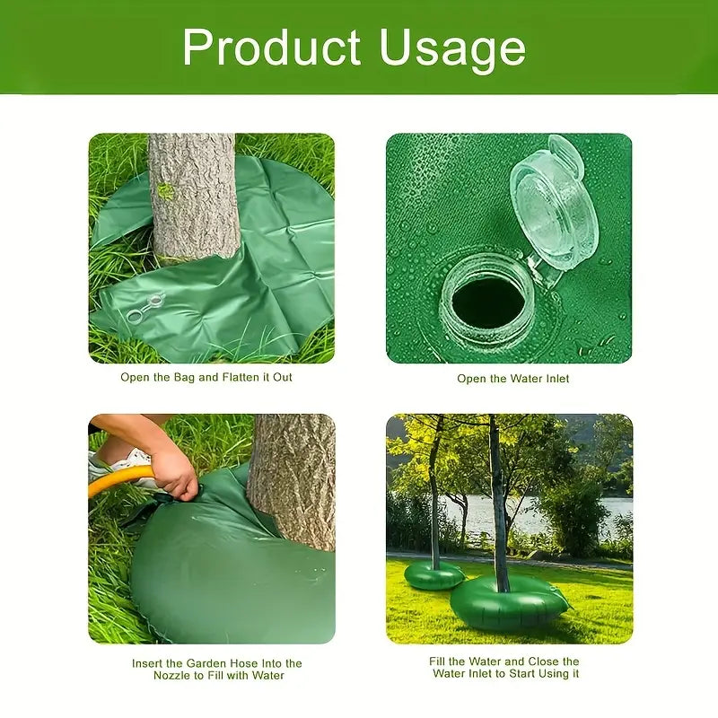 Baum bevattningstask med droppbevattning – Effektiv bevattningslösning för träd och buskar Carvallo